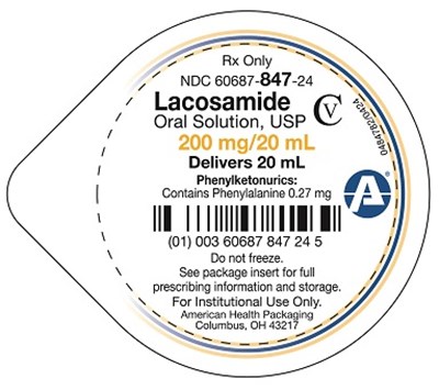 200 mg/20 mL Lacosamide Oral Solution Cup Lid - 200 mg 20 mL Lacosamide Oral Solution Cup Lid